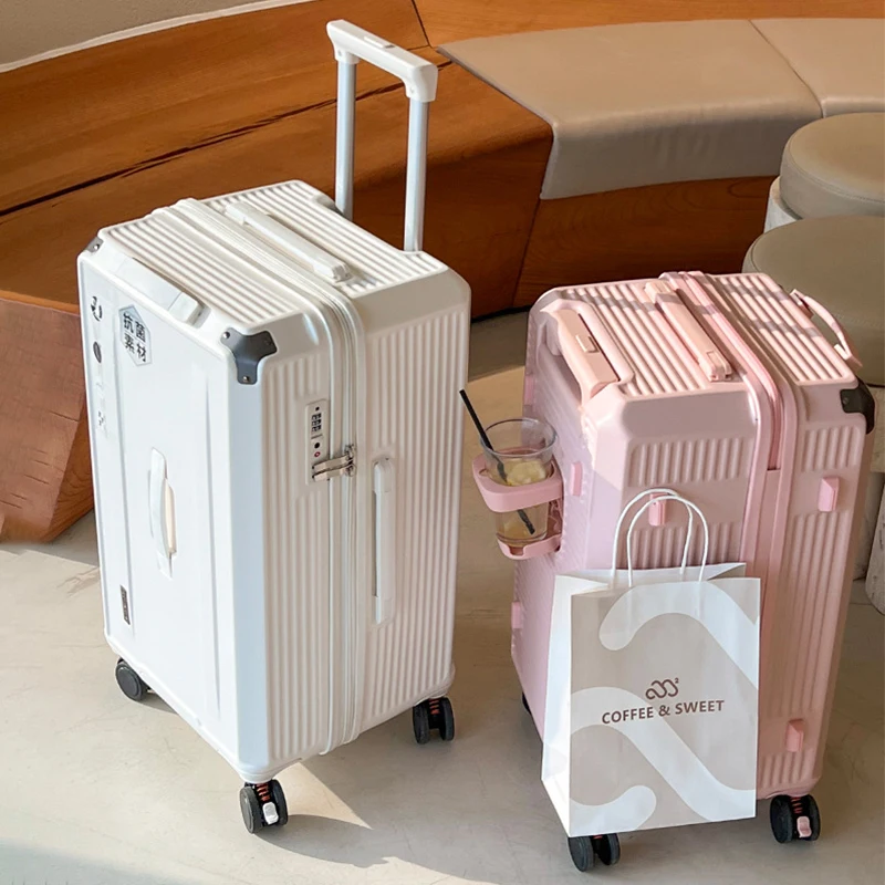 Five-Wheel Suitcase Multifunction Luggage Unisex Large Size Travel Bags 28\