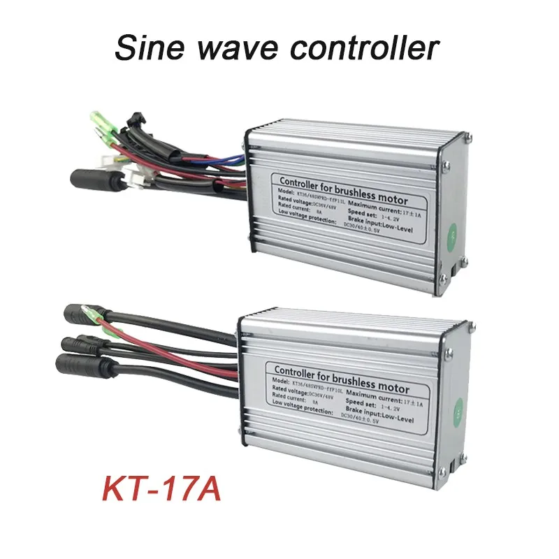 Original Electric scooter Controller KT 17A Sine Wave Controller with Lamp Line SM/WP  Plug e-Bike refit Accessory