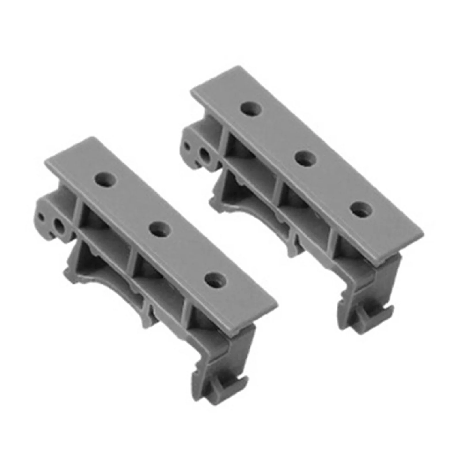 1 Sets PCB DIN C45 Rail Mount Adapter PCB Mount Bracket Clips Mount Holder 35mm Mounting Rails Plastic Hole Pitch 2.5 Cm