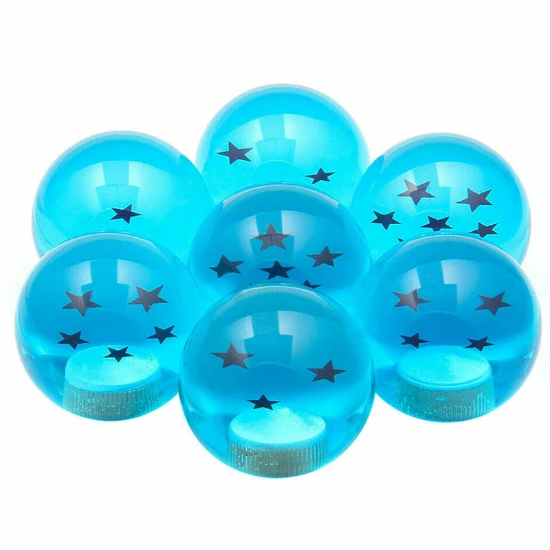 54mm Diameter Shift Knob 1-7 Stars Automotive Universal Gear Shift Modification High-definition Glass - Star Embedded Shift Ball