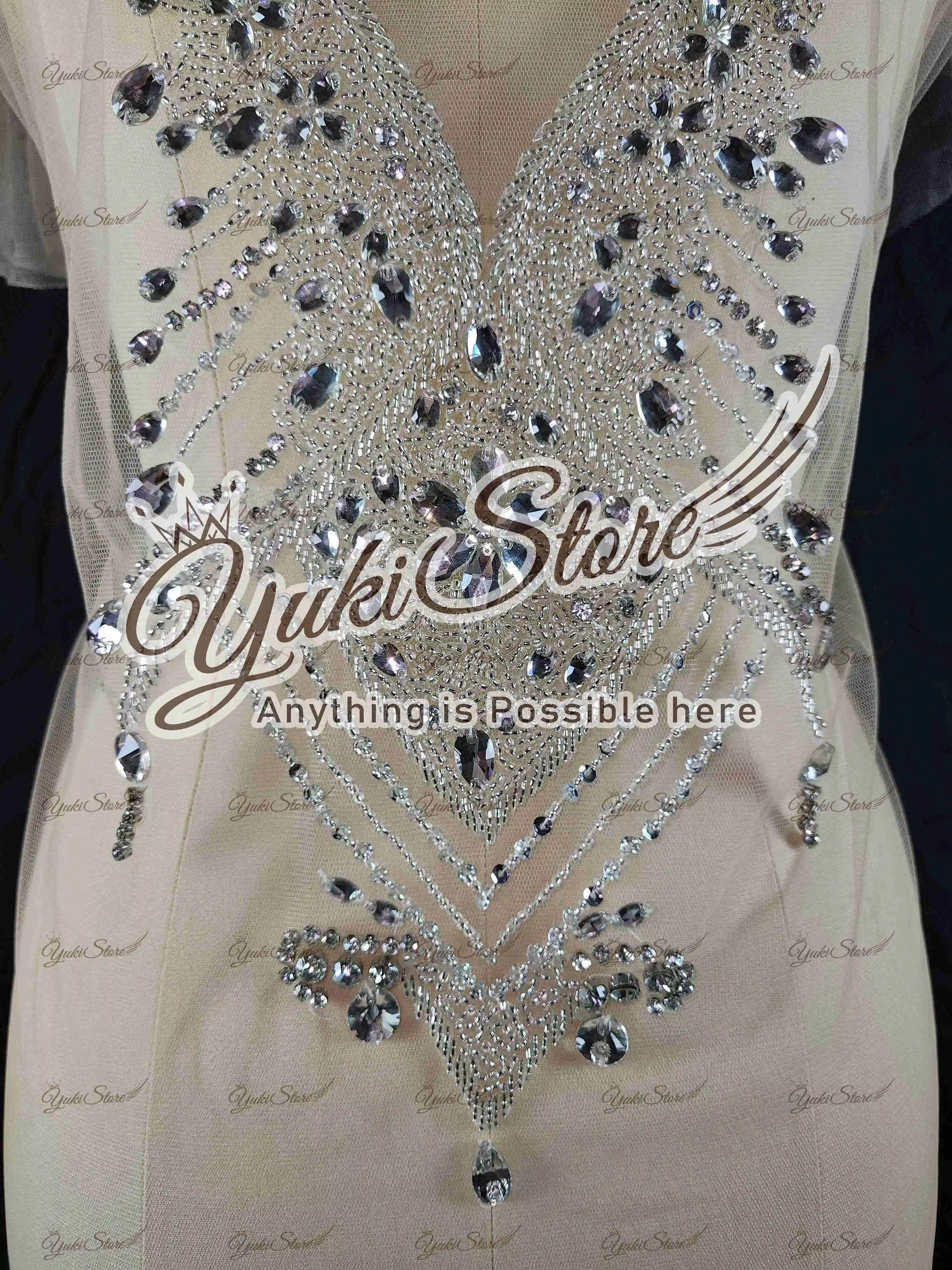 Newest wedding dress cocktail dress Beautiful Quality Perfect Material Sexy Lady Silver Diamond Bodice Applique JY106 2024