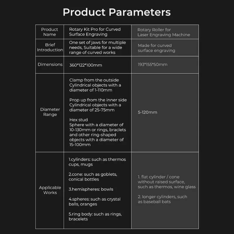 مجموعة دوارة برو 3 في 1 الفك الأسطوانة الدوارة متعددة الوظائف الليزر حفارة مرفق استخدام للأشياء الأسطوانية النقش رائجة البيع
