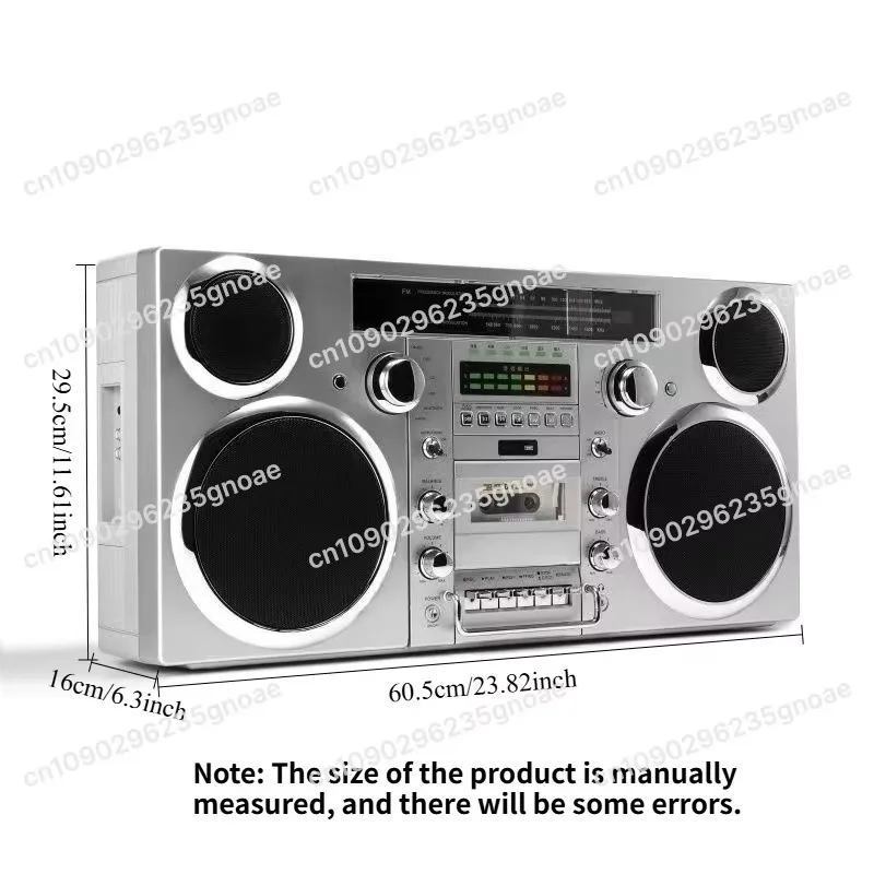 Vintage Old Man FM Radio Bluetooth Audio Wireless Tape Recorder CD Player