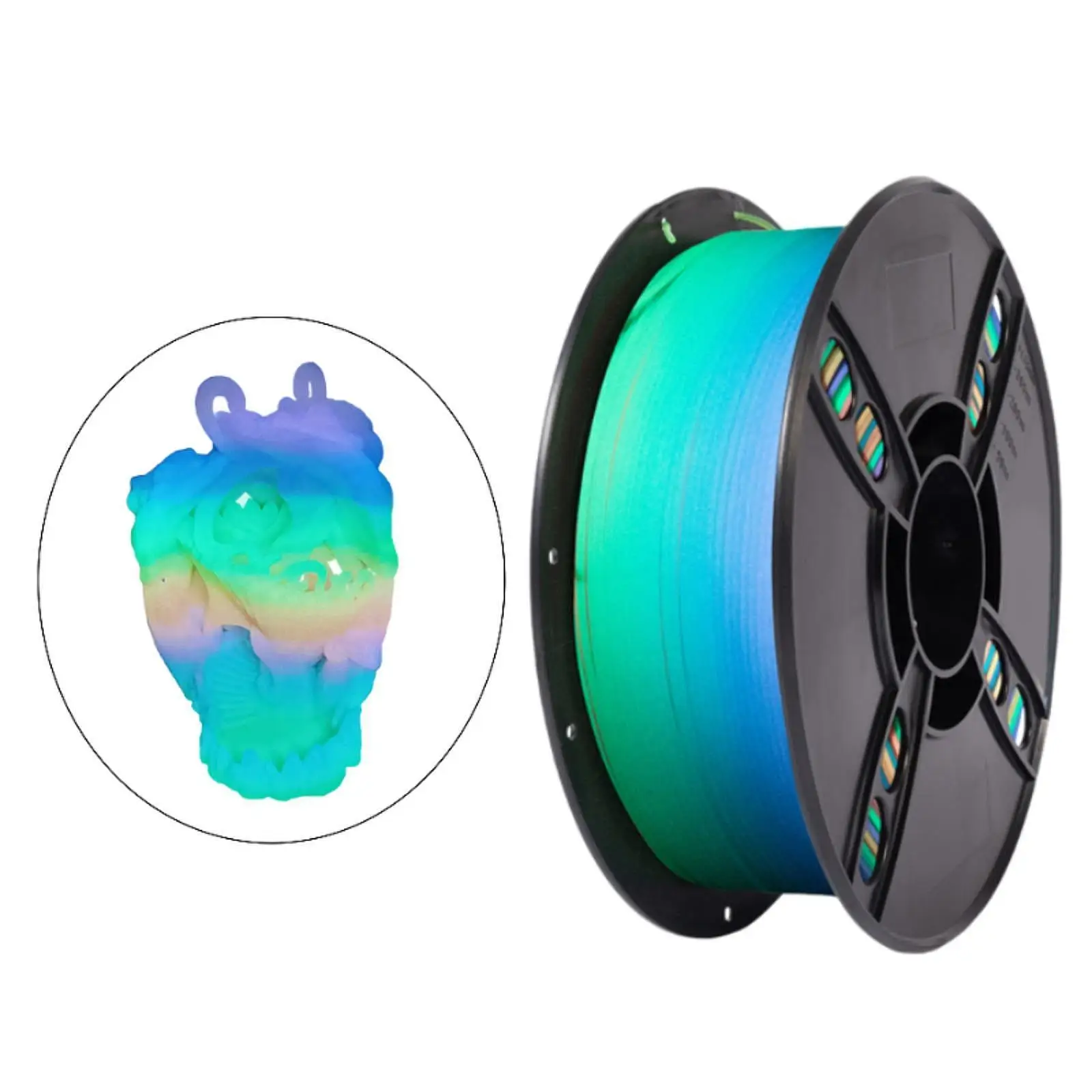 

Филамент PLA для 3D-принтера, профессиональные аксессуары, многоцветный, для высокоскоростной печати, 1,75 мм, светящийся в темноте, радужный