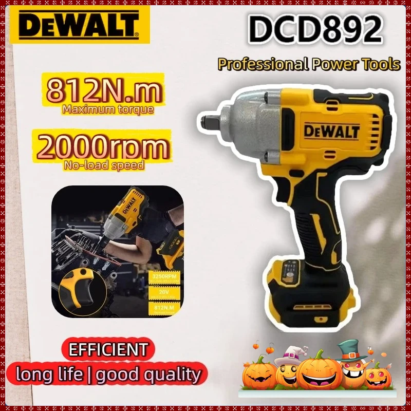 

DeWalt DCF892 Electric Wrench 1/2Inch High Torque 3 Speed Impact Brushless Driver Auto Repair Power Tools For DeWalt 18V Battery
