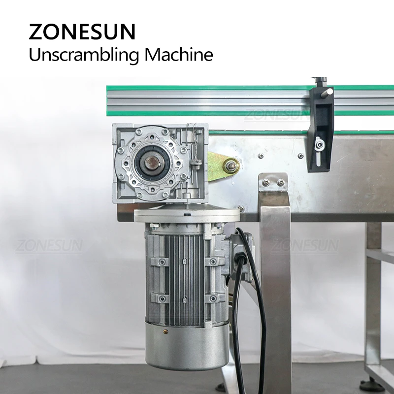 ZONESUN Custom Conveyor Chain Bottle Container Sorting Material Transporting Unscrambler Feeding Mass Production Line ZS-CB190