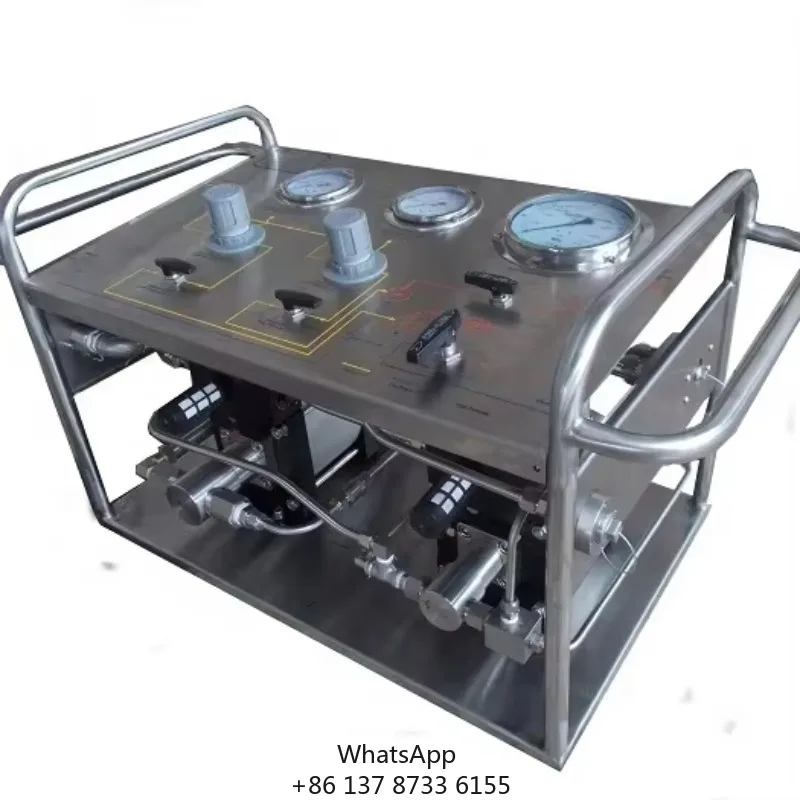 Portable Air Driven Hydraulic Liquid Pump Test Stand Hydrostatic Power Testing Machine