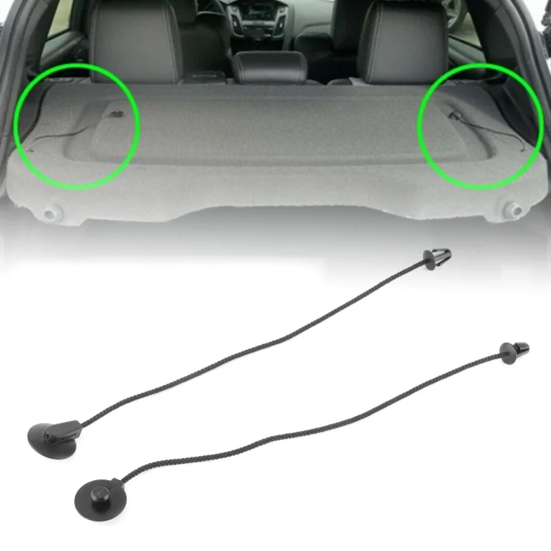 2pcs Parcel Shelf Fixing Cord Tie Down Strap String CV6Z5846538A Fit For Ford Focus MK3 2012-2017
