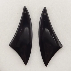 B&F Obsidian Earring Beads for Jewelry Making, Handmade Natural stones beads, Polished Stones for jewelry Making Supplies