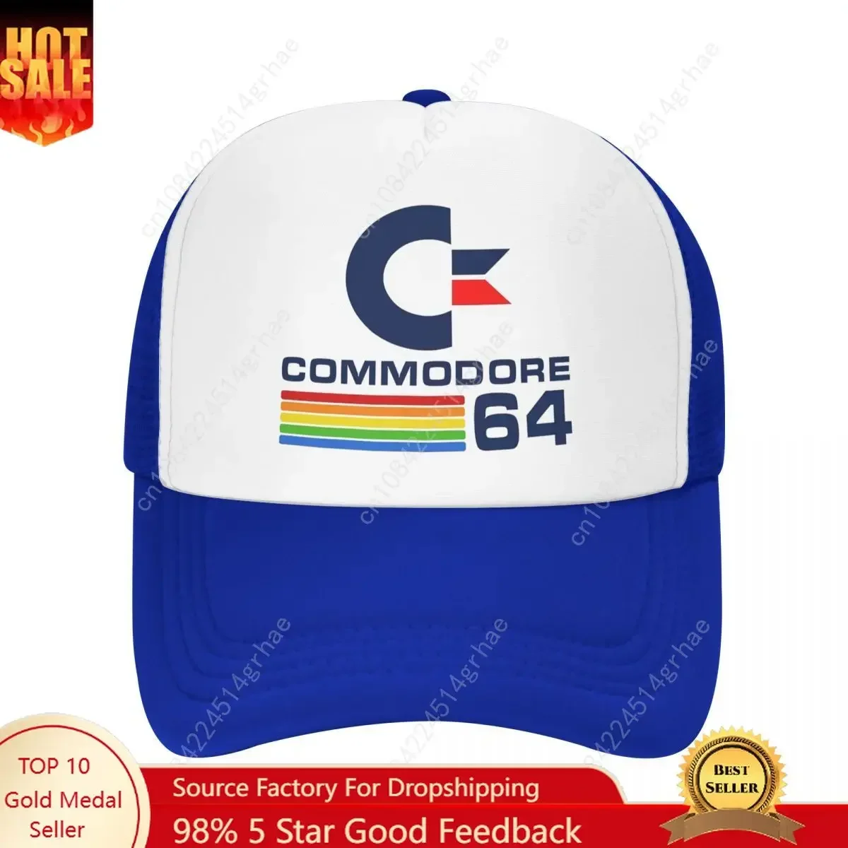 

Commodore 64 Mesh Baseball Caps Men Women Hip-Hop Sun Hats Computers Dad Hat Adjustable Snapback Caps High Quality Trucker Cap