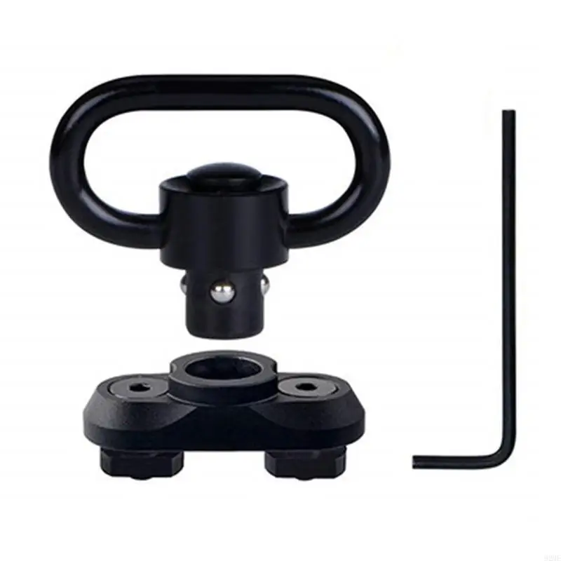 

92ME Heavy Duty Quick Releases Detach Push Button Slings Swivels Adapter Picatinny Mount Base Connecting Slings Rings