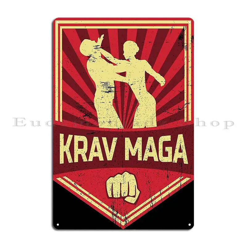 Krav Maga Propaganda Metal Sign Pub Printing Wall Decor Party Wall Pub Tin Sign Poster