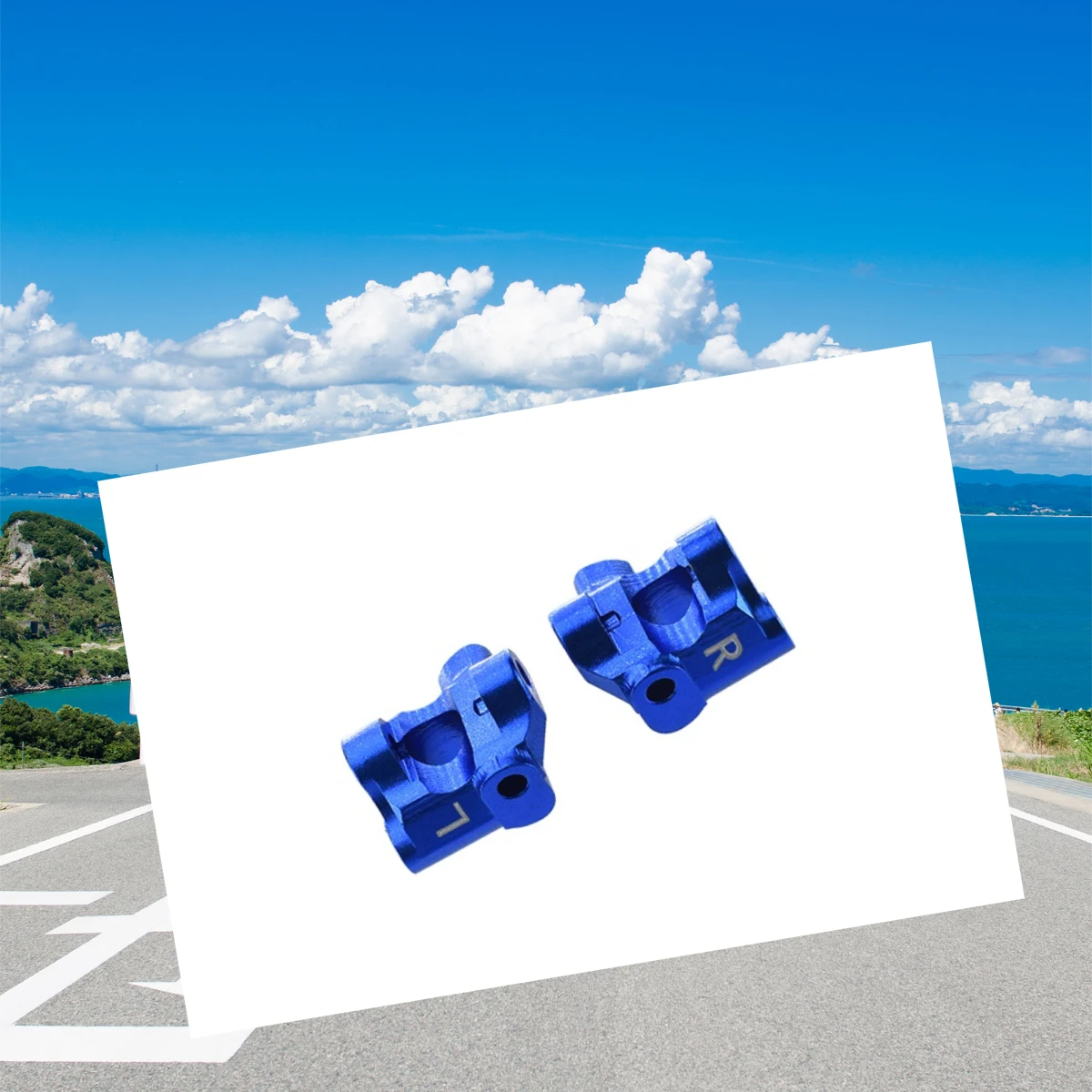 GPM Aluminum Front C-Hubs for LOSI 1/18 Mini-T 2.0 And 1/16 Mini-B - Set of 2 Off-Road Racing Car Parts