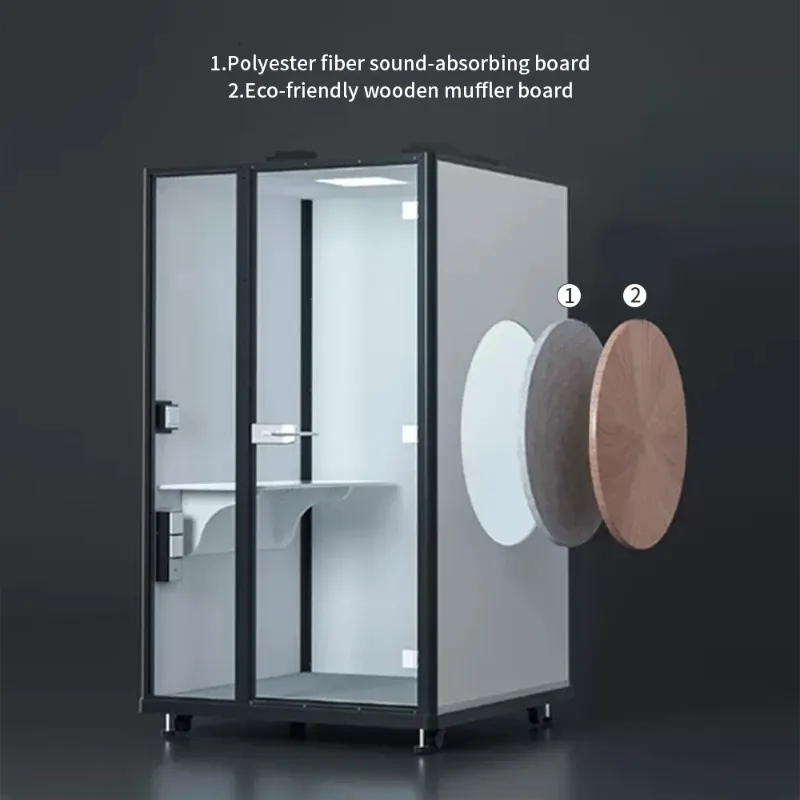 Assemble and Movable  Multi-function Soundproof Telephone Booth Office Phone Booth with Ventilation System for Office Building