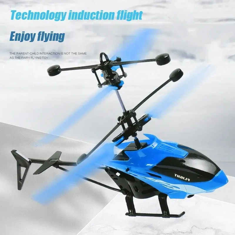 Two-Channel Suspension RC Helicopter Drop-resistant Induction Suspension Aircraft Charging Light Aircraft Kids Toy Gift for Kid