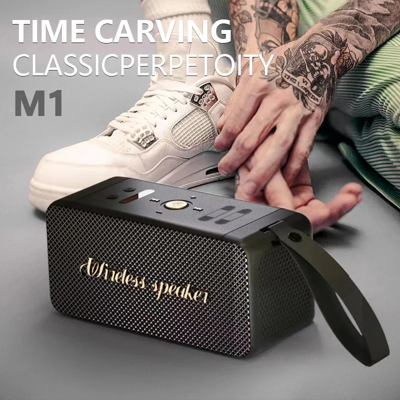 M1 Wireless caixa de som Bluetooth Speaker 20W High Power Outdoor Portable Sound Box TF Music Playe Subwoofer FM Radio Boombox