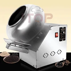 ITOP Chocolate Sugar Coasting Machine 30cm Roller Commercial Small Candy Coater Machine Chocolate Bean Coating Dragee Machine