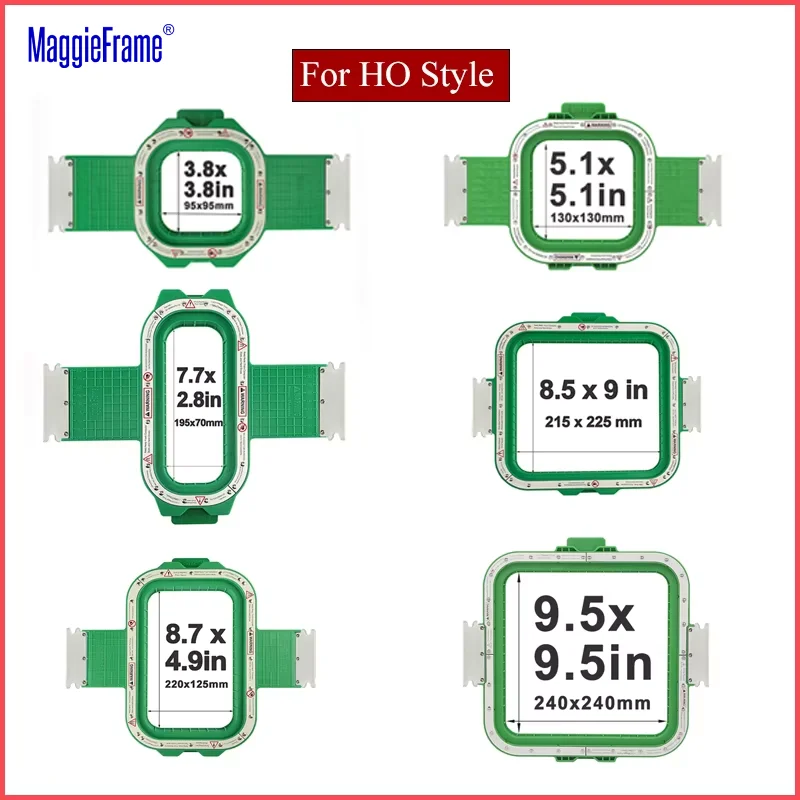 

Магнитные пяльцы для вышивания MaggieFrame для вышивальной машины с монтажными кронштейнами HO-Style, магнитные пяльцы для вышивания Maggie Frame Mighty Hoop