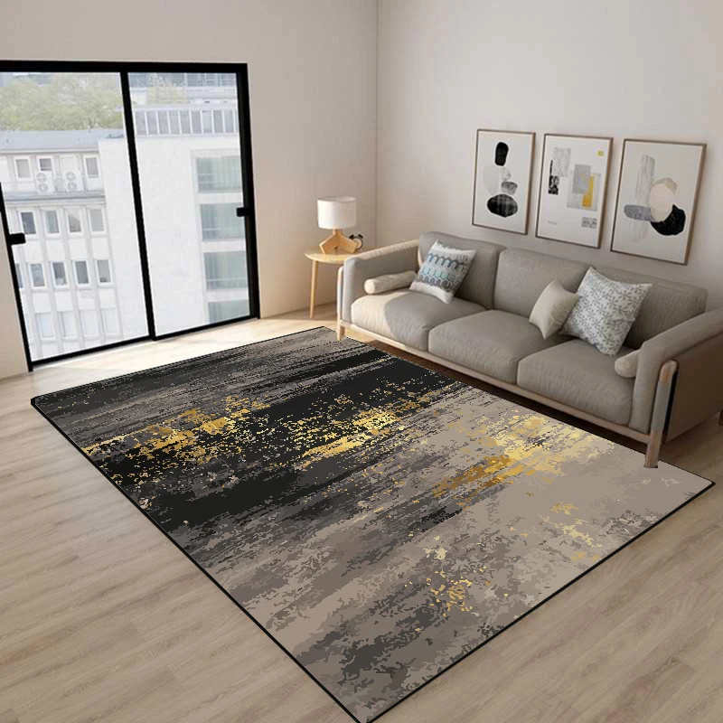 

IG Marble Pattern Carpet for Living Room Luxury American Style Lounge Rug Fluffy Decoration Bedroom Floor Bathroom Mat Alfombra