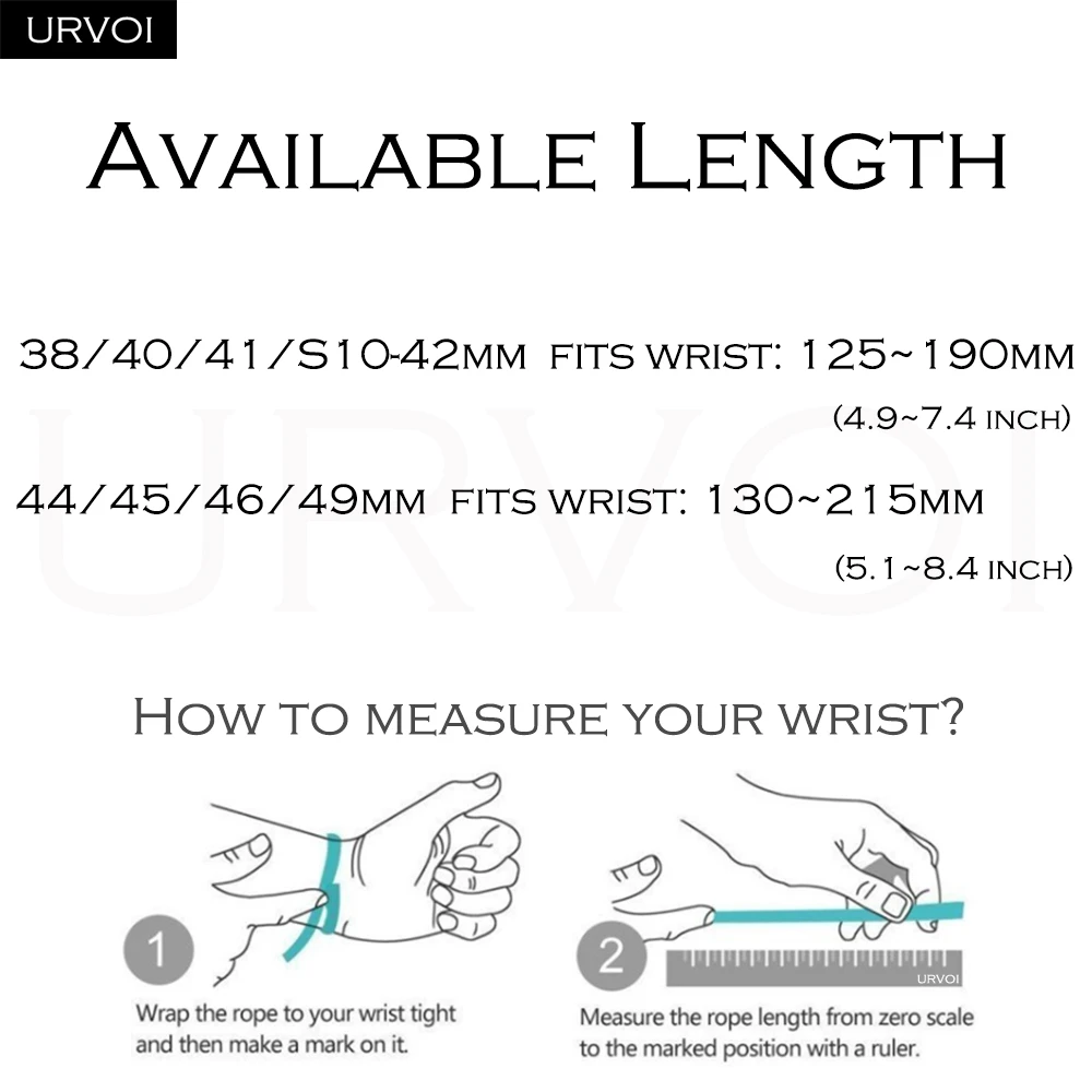 URVOI Armband für Apple Watch Ultra 4 3 2 Trail Loop Series 12 11 10 SE, Nylon-Gewebe, leichtes Armband mit Zuglasche – Detail 2