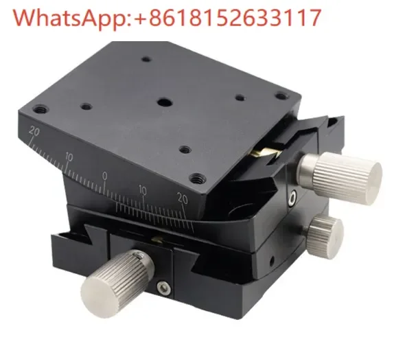 Goniómetro Horizontal, mesa radian de desplazamiento de ajuste fino positivo y negativo, mesa de inclinación angular GFG60, 1 Uds.