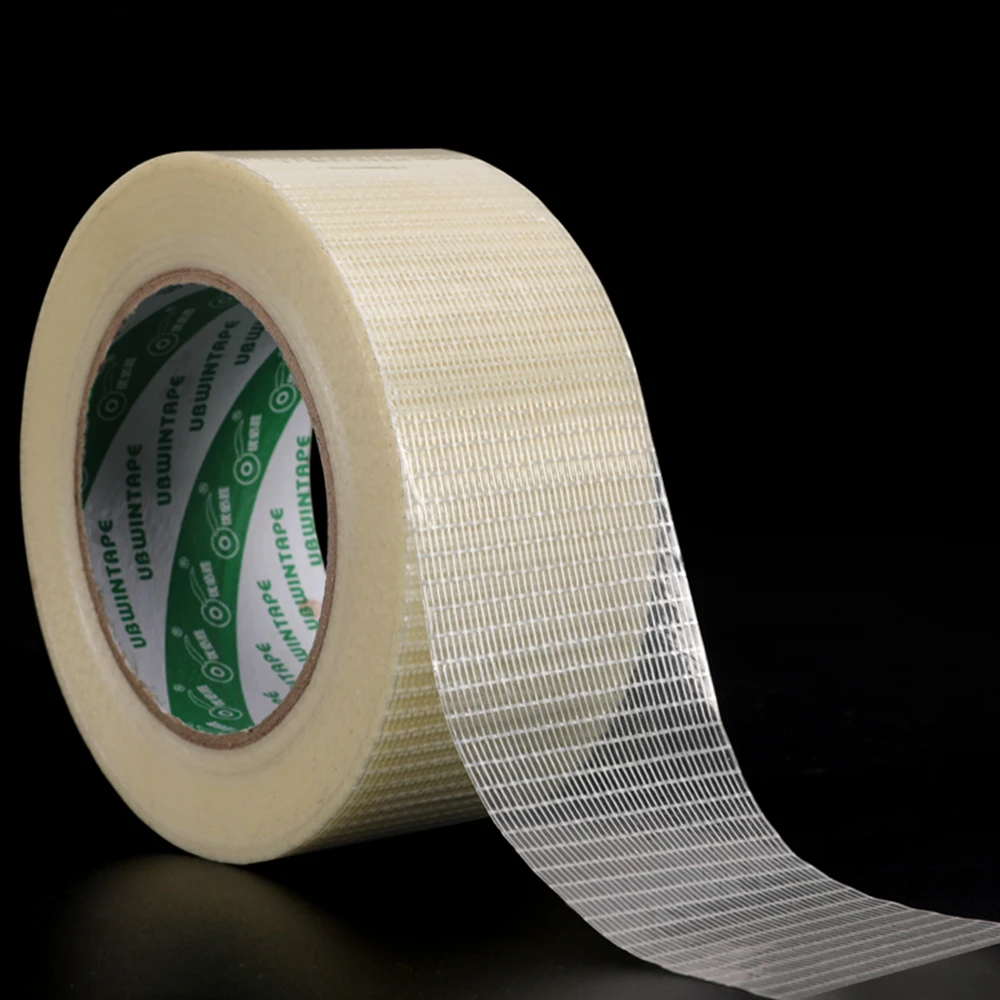 

Grid Fiberglass Adhesive Tape Stripe Strength High-Viscose 25M Belt Width 10mm/15mm/20mm/25mm/30mm Toy Module Foam Tape