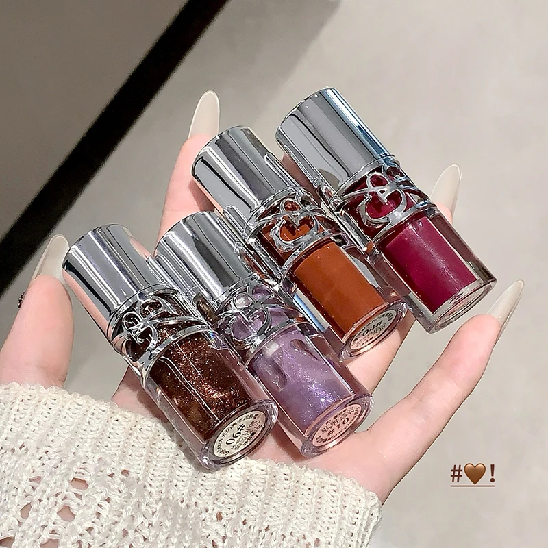 Gege Bear Sparkling Mirror Water Lip Gloss,hydrating and moisturizing Lip Gloss makeup, long-lasting color display lipstick gift