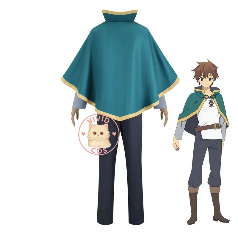 

ABC123KonoSuba: Божье благословение в этом чудесном мире Kazuma Satou Хэллоуин Косплей Костюм Комплект comp3;f'6,c;7.y;