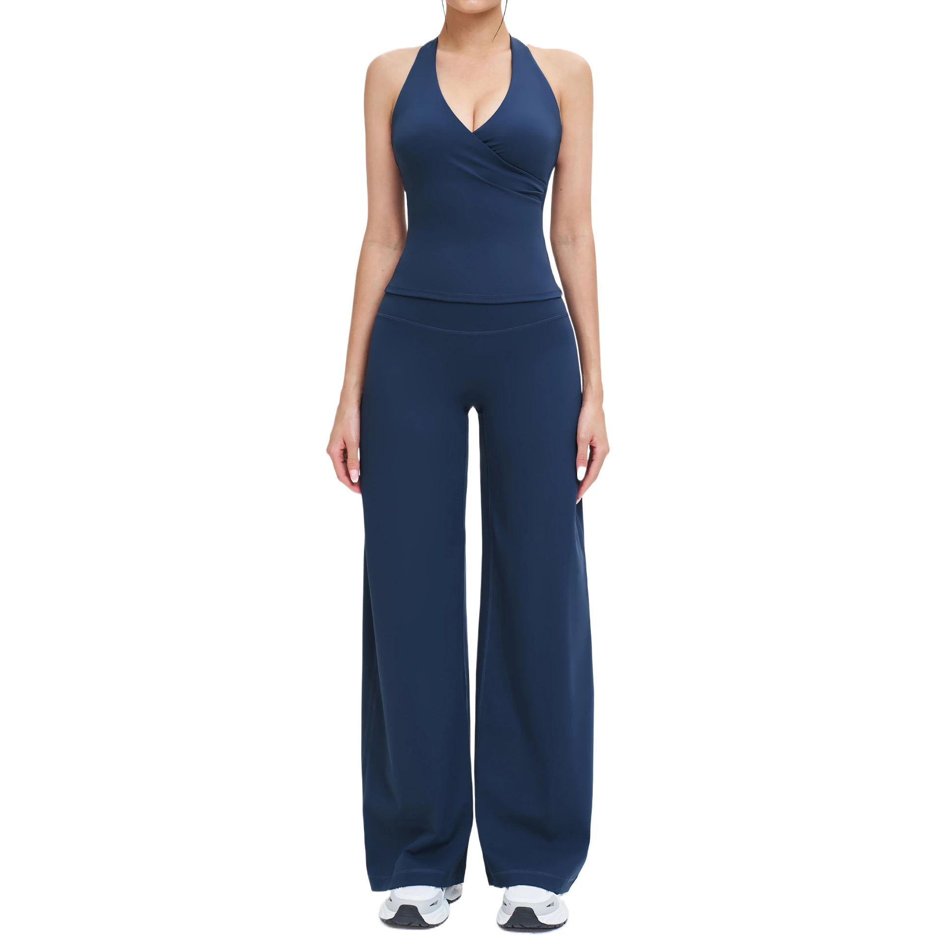 2 STKS Yoga Set Vrouwen Trainingspak Sportkleding Gym Kleding Fitness Outfits Workout Set Sportkleding Hoge Taille Legging Sportpakken - afbeelding 2