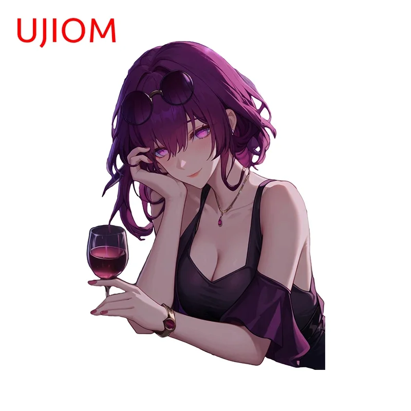 UJIOM 13cm X 9.4cm Large Breast Kafka Honkai Star Rail Wall Stickers Personality Wardrobe Chambre Decal Alluring Home Decor