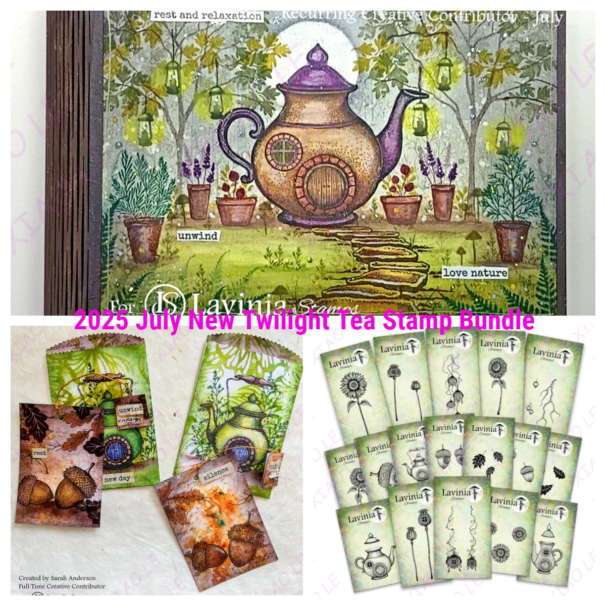

2025 Lavinia New The Twilight Tea Collection Clear Stamps For DIY Scrapbooking Decorative Embossing Handcraft Cutting Template