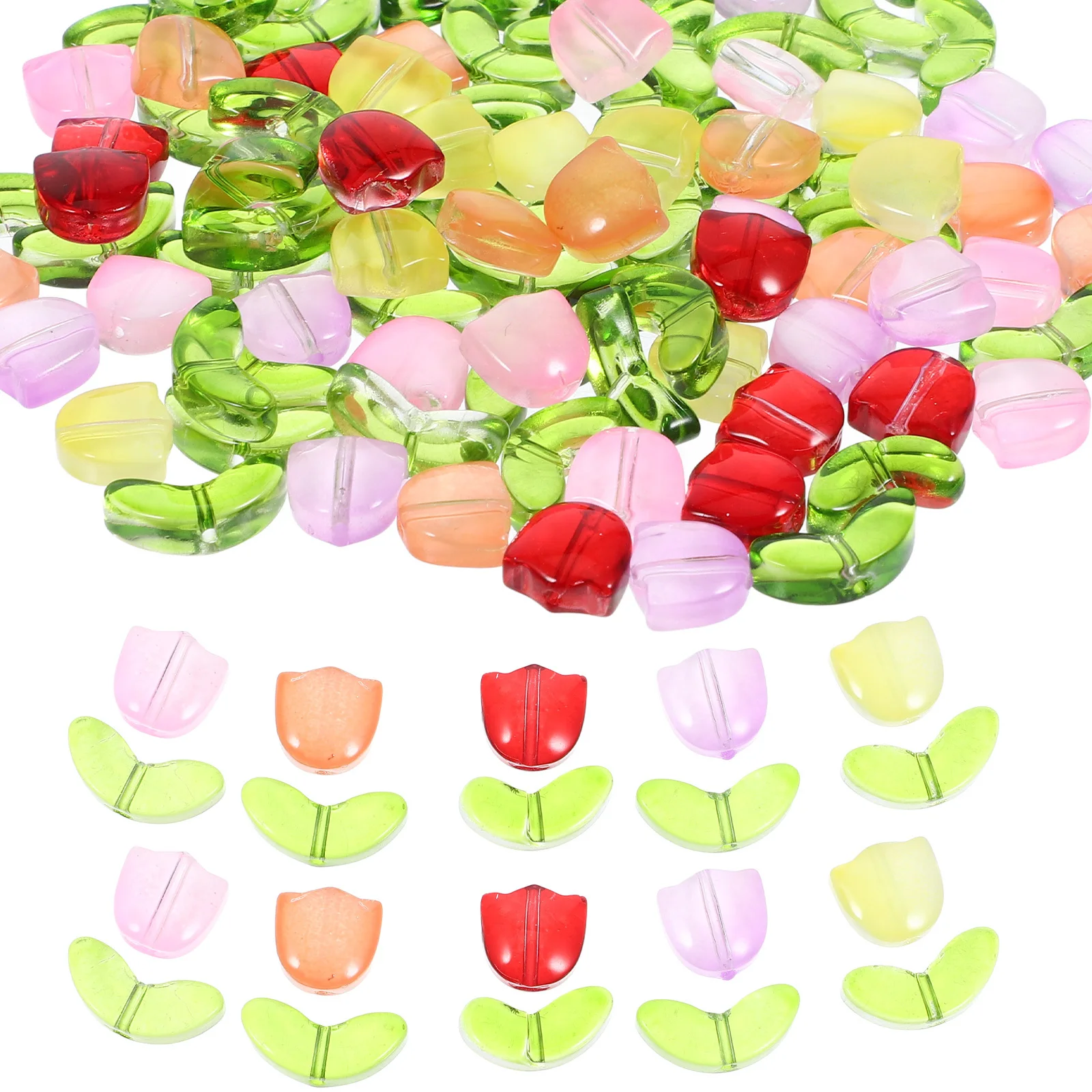 100 قطعة فضفاضة لصنع المجوهرات Diy بها بنفسك الخرز الزجاجي اليدوية سوار المواد الحرفية الزخرفية خزر عازل ثقب صغير مستدير