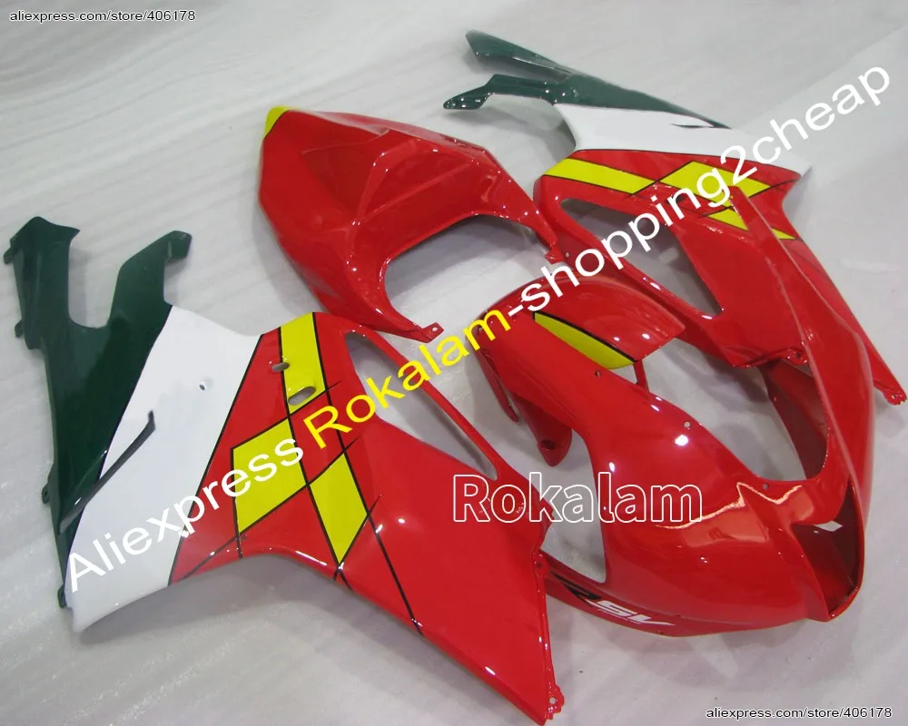 

High Quality Painting RSV1000R 03 04 05 06 Fairing For Aprilia RSV 1000R 2003-2006 Red Motorcycle Fairings