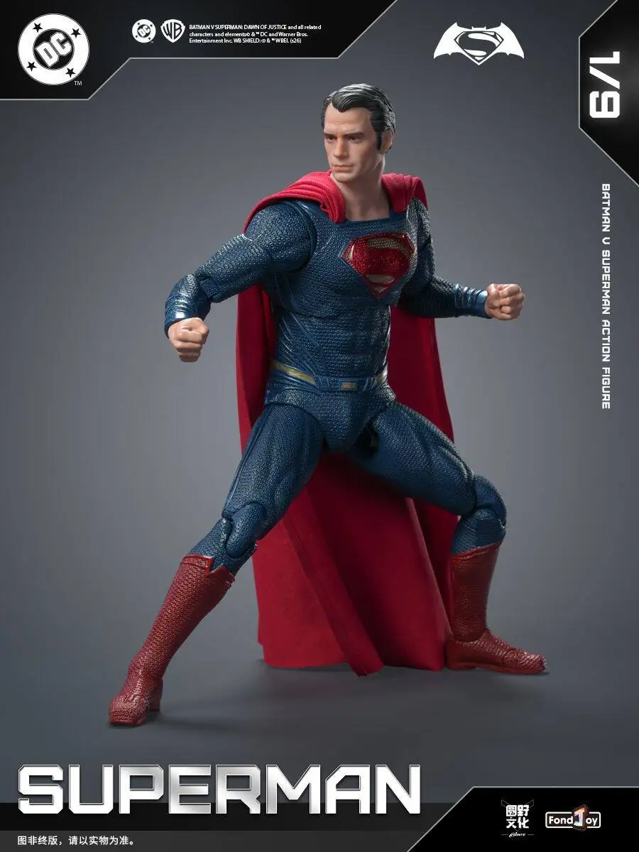 FondJoy Original Superman Dawn of Justice 1/9 Action Figures 2.0 Change Head DC Justice League Superman Toy Movable Model Gift view 4