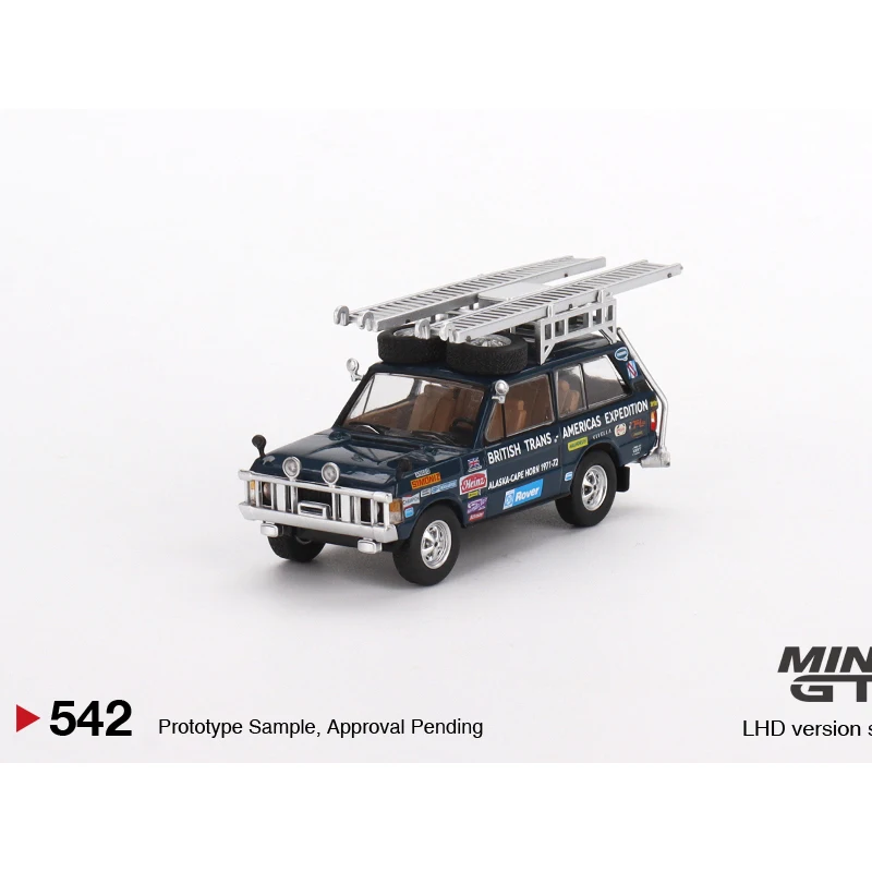 MINIGT 1:64 1971 British Trans Americas Expedition alloy car model 542