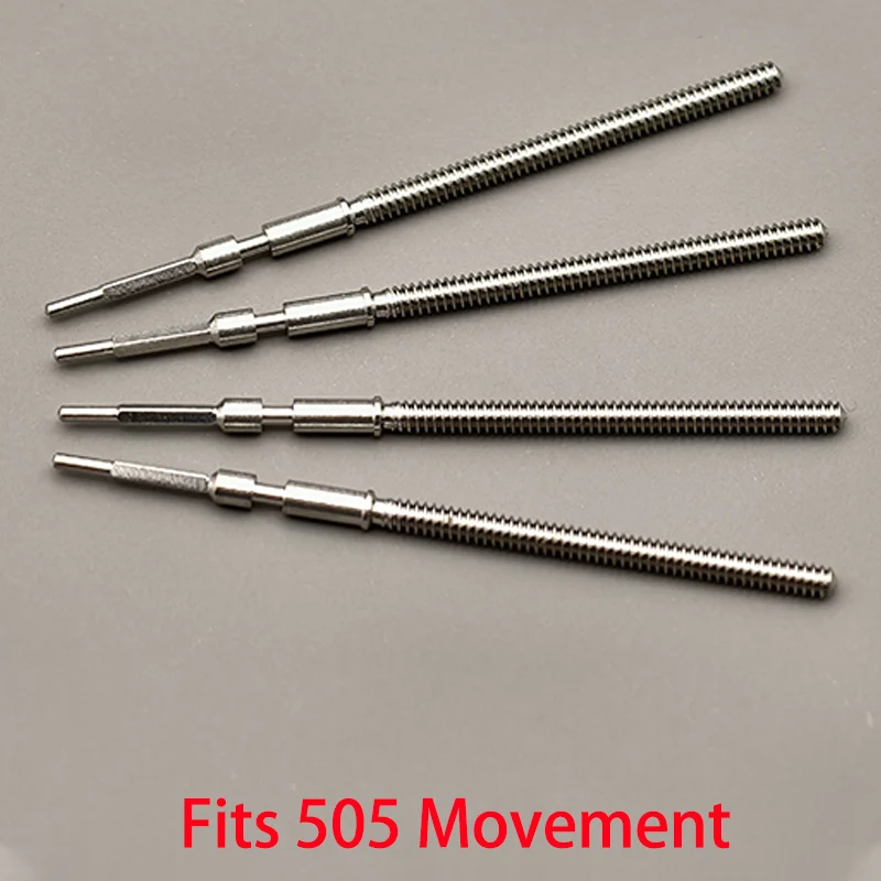 

2PCS/4PCS 505 Stainless Steel Crown Movement Crown Stem For 505 507 515 517 Automatic Mechanical Movement Stem Parts Replace