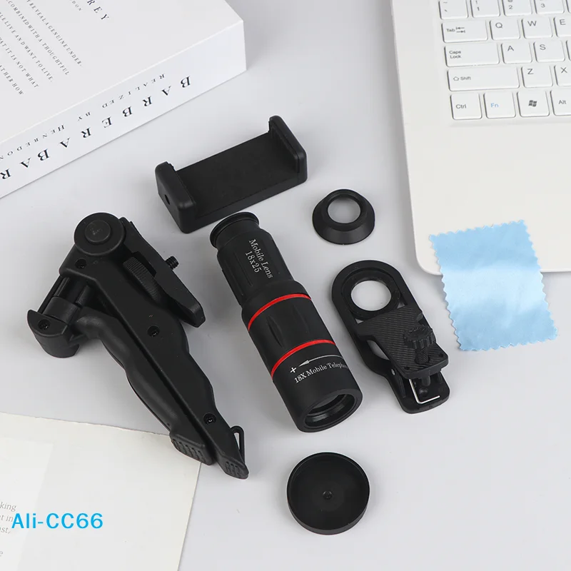 【C】Universal 18x25 Monocular Zoom HD Optical Lens Cell Phone