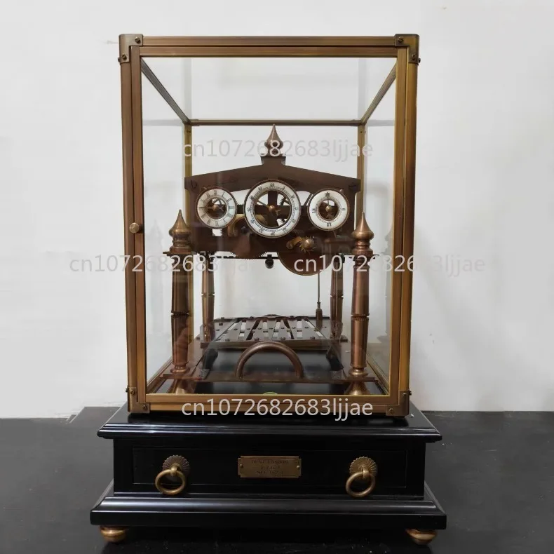 Mechanical metal table clock antique style living room decoration accessories