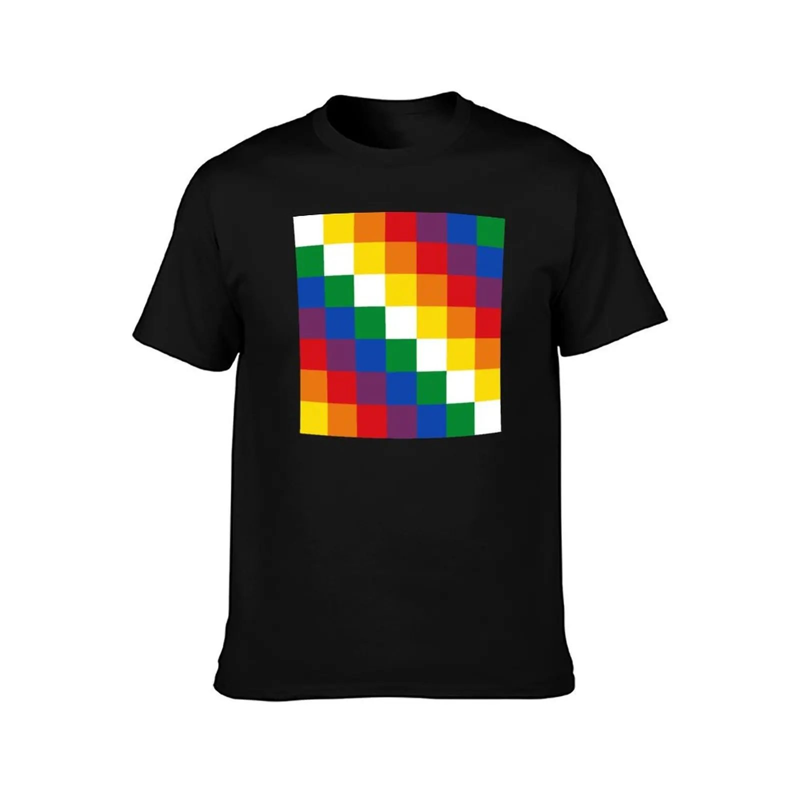 Indigenous Flag, The Wiphala T-Shirt Big and Tall Casual T-Shirt