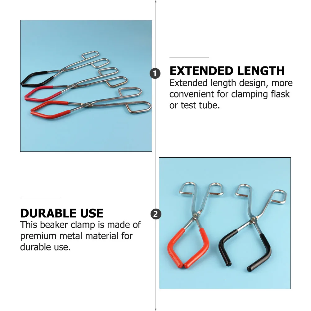 

Beaker Clamp Professional Laboratory Equipment Cup Clip Pliers Glass Tool Clamps