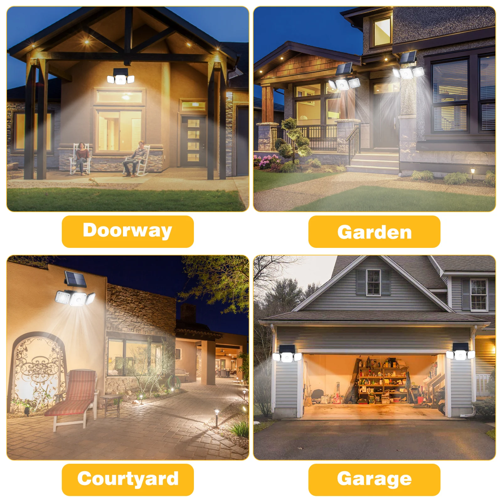 

360° Adjustable Light 112 Led Motion Sensor Lamp Outdoor Wall Light Remote Control Bright Solar Spotlights Garden Fence Yard