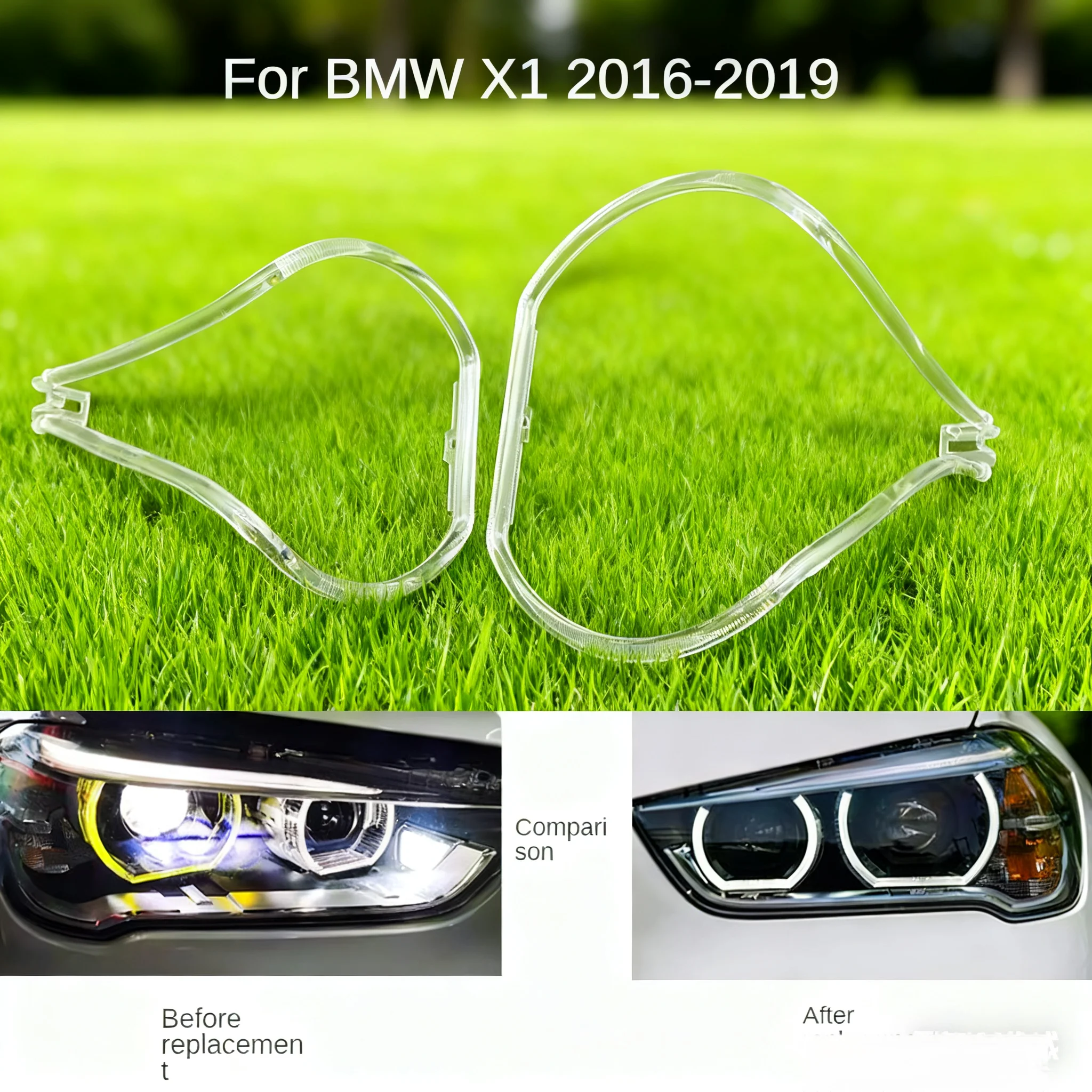 

For BMW X1 F49 2016-2019 DRL Light guide plate Light guide tube Headlight Daytime Running Light Guide Angel Eye