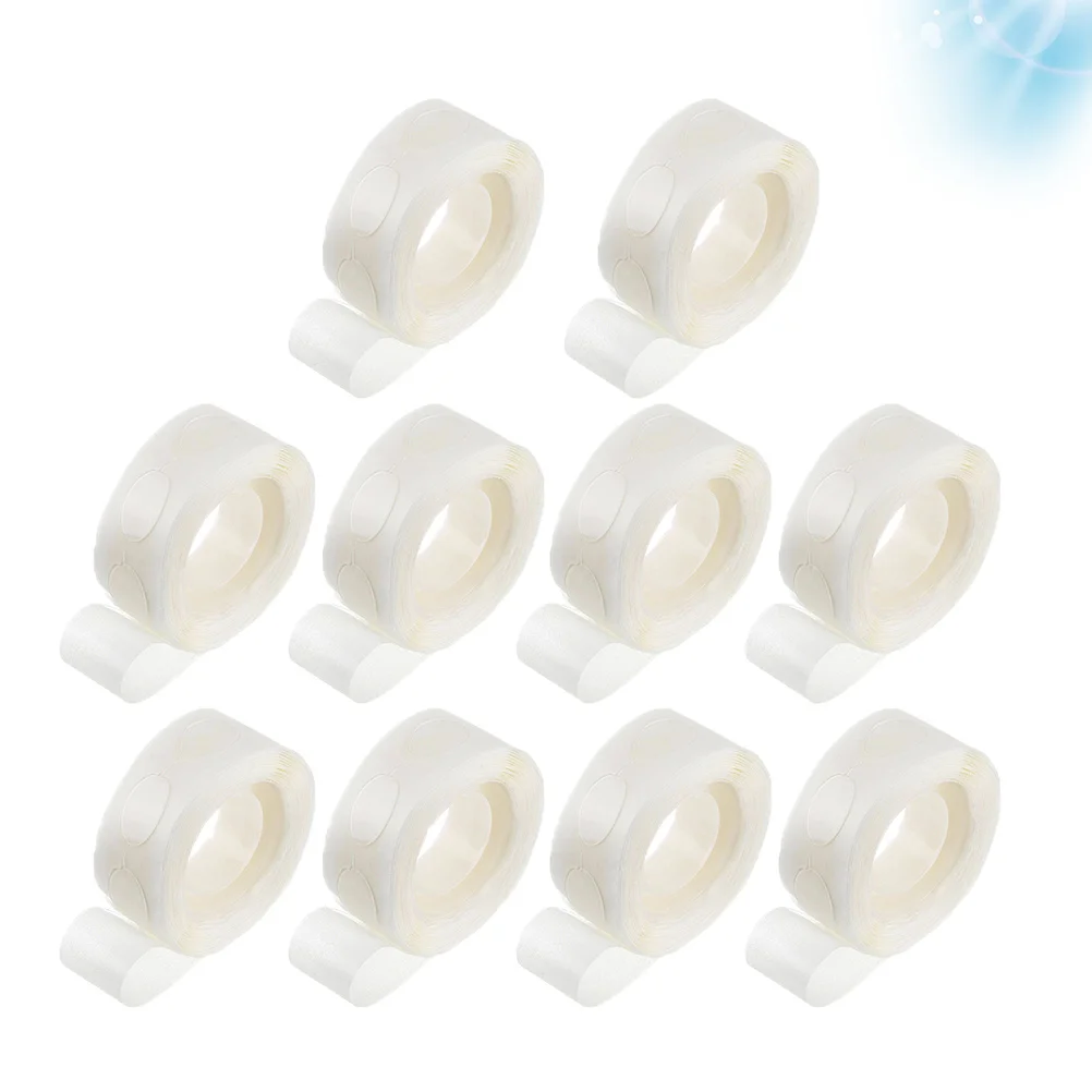 شريط لاصق متعدد الوظائف على الوجهين 10 لفات شفافة محمولة وآمنة وعديمة الرائحة لشريط شفاف للمكتب المنزلي