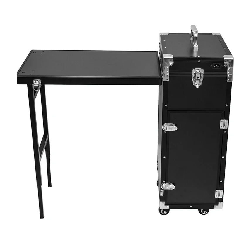 

Portable Make-up Table Professional Nail Desk Large Capacity Make-up Organizer Foldable Traveling Organizer Case