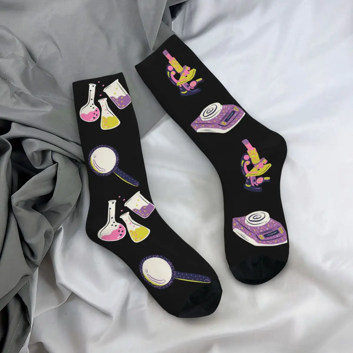 

Funny Chemistry Teacher Names Socks Harajuku High Quality Stockings All Season Long Socks for Man's Woman's Birthday Present