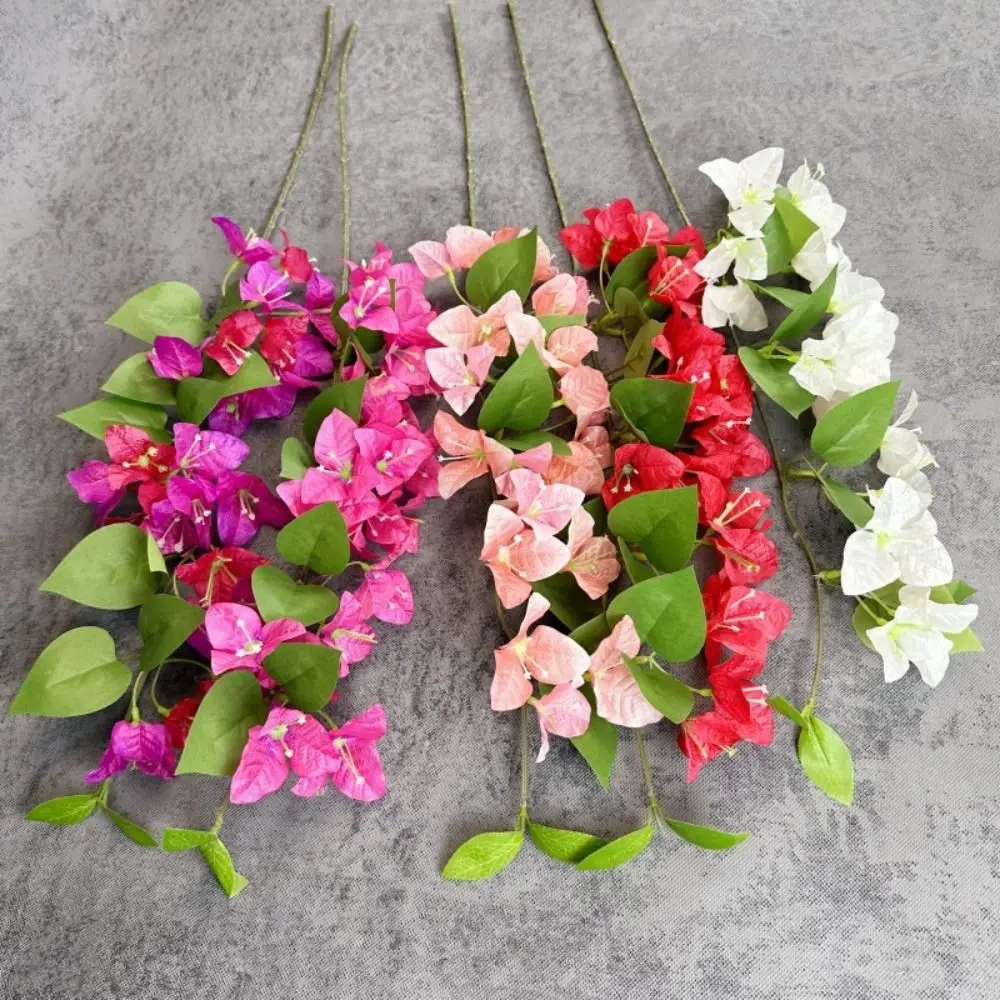 

1PC Realistic Artificial Flowers UV Resistant 80cm Long Trailing Fake Flower Branch Blossom Tree Branch Fake Silk