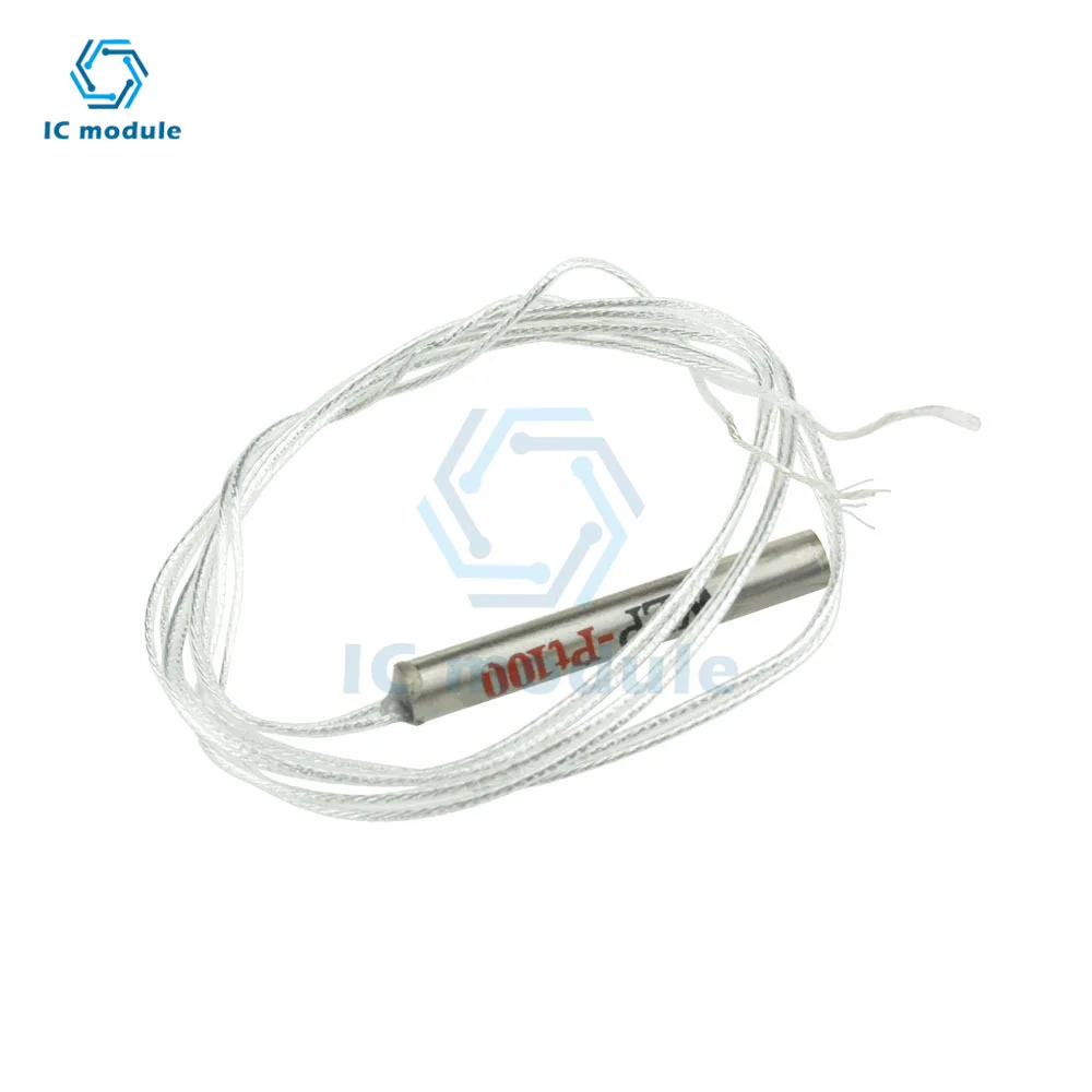 10PCS 5PCS 1PCS 50CM PT100 Platinum Resister Temperature Sensor Detector Waterproof Temperature Probe -20~450 Celsius WZP-PT100