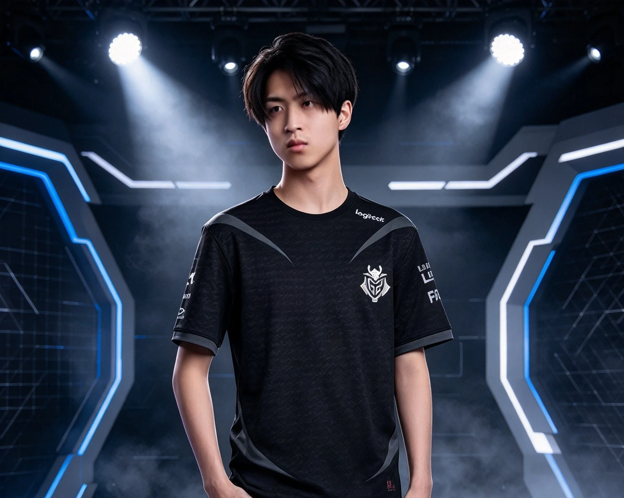 2026 G2 Esports Prestige Jersey Male and Female Short-Sleeve Crew Neck T-Shirt  Major Professional League Training Uniform