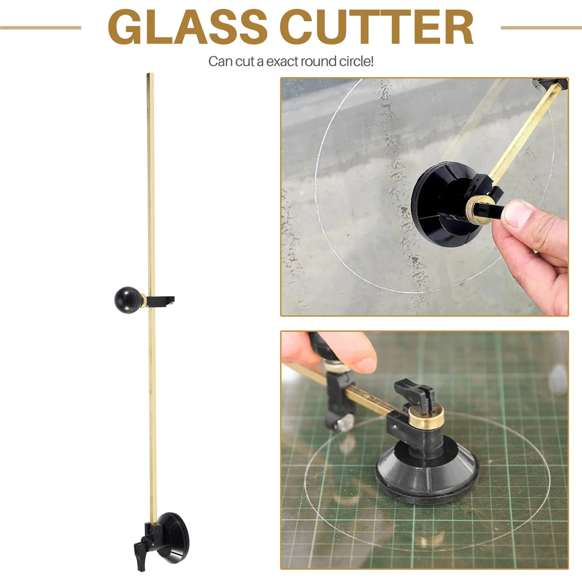 New 100cm Max. Circle Dia Compasses Glass Circle Circular Cutter