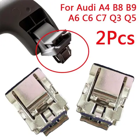 2Pcs Car Interior Roof Handle Fixing Clip Trim Roof Buckle Handle Clip For Audi A4 B8 B9 A6 C6 C7 Q3 Q5 Car Part Fastener